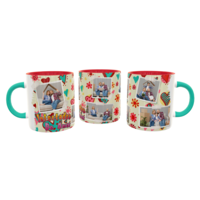 Collage de Fotos Infectados de Amor Plantilla Editable para Taza de Sublimación - Imagen 5