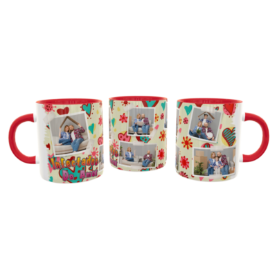 Collage de Fotos Infectados de Amor Plantilla Editable para Taza de Sublimación - Imagen 6