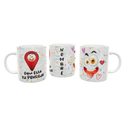 Aquí esta tu Pendejo Plantilla Editable para Taza de Sublimación