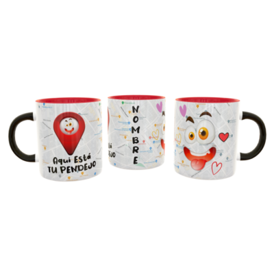 Aquí esta tu Pendejo Plantilla Editable para Taza de Sublimación