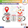Aquí esta tu Pendejo Plantilla Editable para Taza de Sublimación