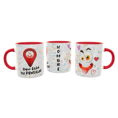 Aquí esta tu Pendejo Plantilla Editable para Taza de Sublimación