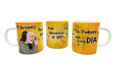 Si Britney Sobrevivio tu puedes MEME Plantilla Editable para Taza de Sublimación - Imagen 7