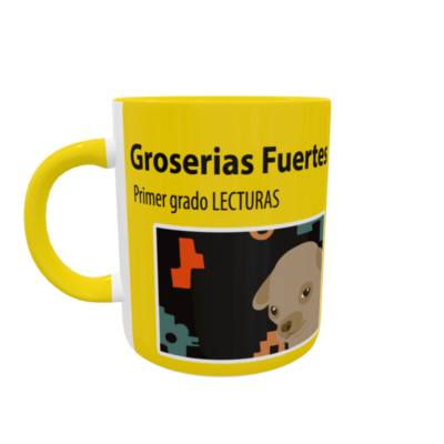 Alternative view of Groserias Fuertes Libro Primer Grado Perrito MEME Plantilla Editable para Taza de Sublimación