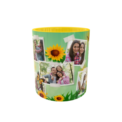 Collage de Fotos con Girasoles Plantilla Editable para Taza de Sublimación - Imagen 3