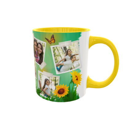 Collage de Fotos con Girasoles Plantilla Editable para Taza de Sublimación - Imagen 4