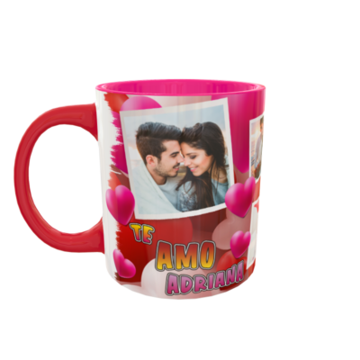 Alternative view of Collage de Fotos Encorazonado Plantilla Editable para Taza de Sublimación