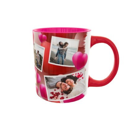 Collage de Fotos Encorazonado Plantilla Editable para Taza de Sublimación - Imagen 4