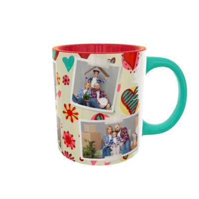 Collage de Fotos Infectados de Amor Plantilla Editable para Taza de Sublimación - Imagen 4