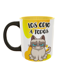 Alternative view of No me Hablen por las Mañanas Gato Enojado Plantilla Editable para Sublimación de Taza