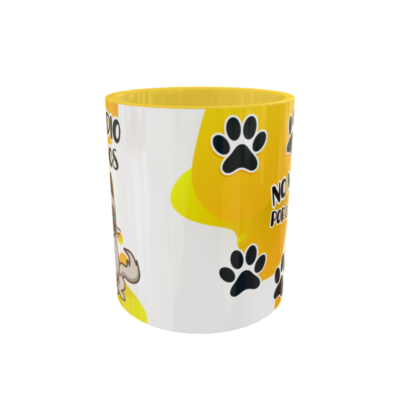 No me Hablen por las Mañanas Gato Enojado Plantilla Editable para Sublimación de Taza - Imagen 3