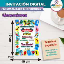 Lotería Mexicana Fiesta Invitación Digital de Cumpleaños Mod. 02