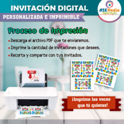 Lotería Mexicana Fiesta Invitación Digital de Cumpleaños Mod. 02