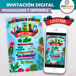 Lotería Mexicana Fiesta Invitación Digital de Cumpleaños #3