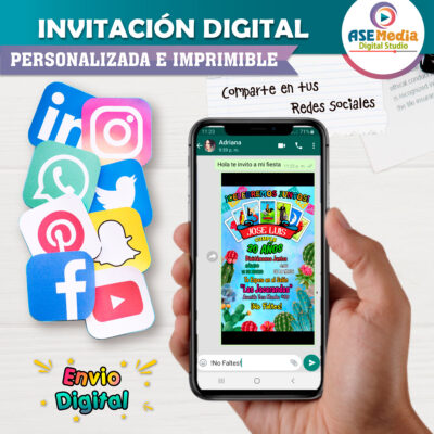 Lotería Mexicana Fiesta Invitación Digital de Cumpleaños #3
