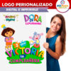 Dora La Exploradora Logo Personalizado con Nombre
