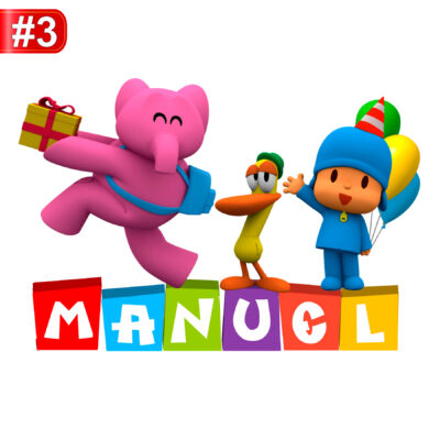 Pocoyo Logo Personalizado con Nombre para Cumpleaños - Imagen 7
