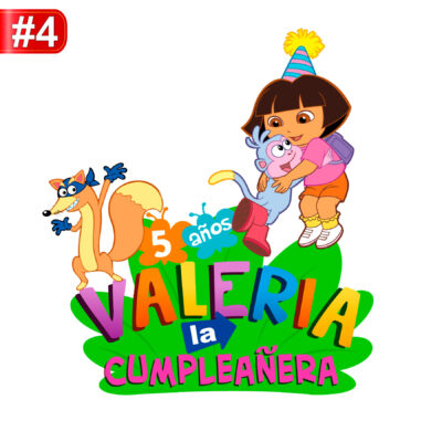 Dora La Exploradora Logo Personalizado con Nombre - Imagen 8