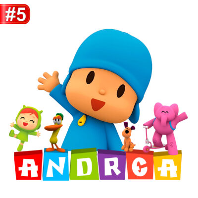 Pocoyo Logo Personalizado con Nombre para Cumpleaños - Imagen 9