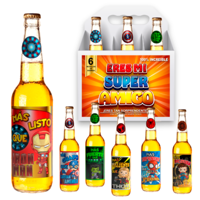 Mi Súper Amigo Amistad Etiquetas de Cerveza Imprimibles