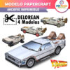 Papercraft Delorean Volver Al Futuro Para Armar Imprimible