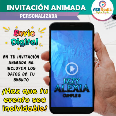 Frozen 2 Elsa Video Invitación Animada para Cumpleaños - Imagen 3