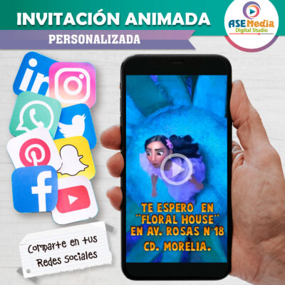 Encanto Isabela Video Invitación Animada para Cumpleaños - Imagen 5