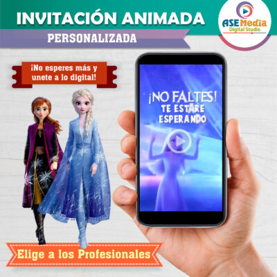 Frozen 2 Elsa Video Invitación Animada para Cumpleaños - Imagen 6