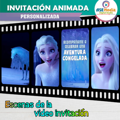 Frozen 2 Elsa Video Invitación Animada para Cumpleaños - Imagen 8