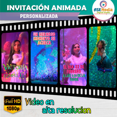 Encanto Isabela Video Invitación Animada para Cumpleaños - Imagen 8