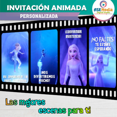 Frozen 2 Elsa Video Invitación Animada para Cumpleaños - Imagen 10