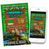 Minecraft Invitación Digital de Cumpleaños #2