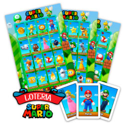 Alternative view of Lotería Mario Bros y Yoshi Imprimible