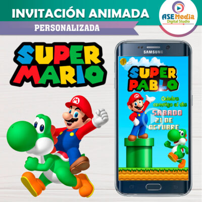 Mario Bros – Video Invitación Animada de Cumpleaños para WhatsApp