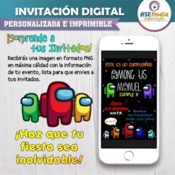Among Us, Impostor Invitación Digital de Cumpleaños #2