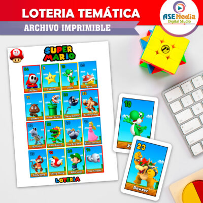 Lotería Mario Bros Imprimible