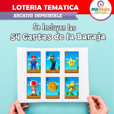 Lotería Mario Bros Imprimible
