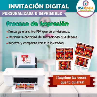 Naruto Shippuden Invitación Digital de Cumpleaños #2