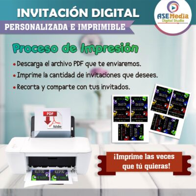 Among Us, Impostor Invitación Digital de Cumpleaños