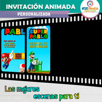 Mario Bros – Video Invitación Animada de Cumpleaños para WhatsApp