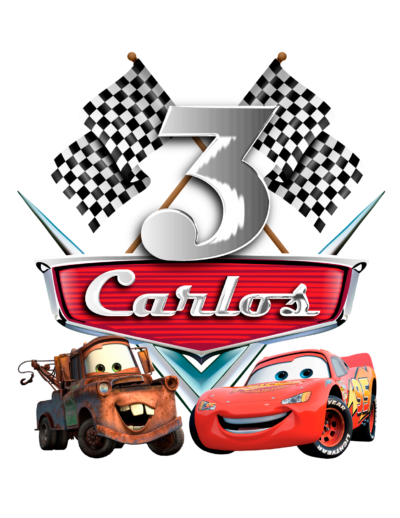 Cars Rayo McQueen Cake Topper Letrero Imprimible para Pastel
