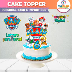 Baby Shark, Bebé Tiburón Cake Topper Letrero Imprimible para Pastel