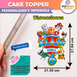 Baby Shark, Bebé Tiburón Cake Topper Letrero Imprimible para Pastel