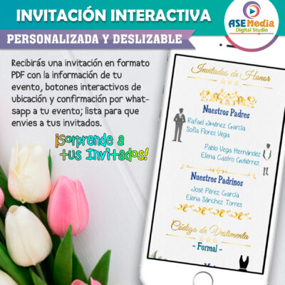 Mi Boda Invitación Interactiva para Boda