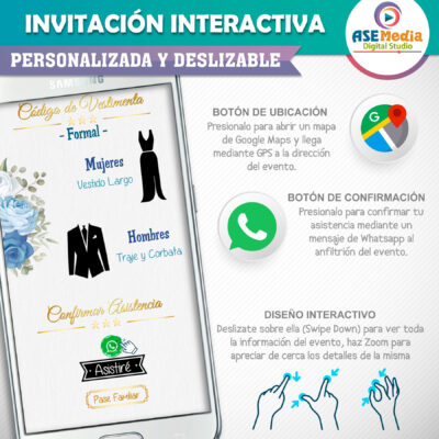 Mi Boda Invitación Interactiva para Boda