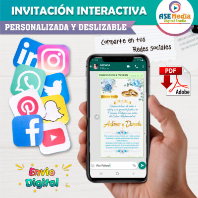 Mi Boda Invitación Interactiva para Boda