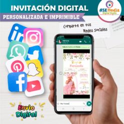 Mi Bautizo Niña Invitación Digital