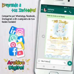 Mi Bautizo Borreguito Invitación Digital