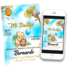 Mi Bautizo con Winnie Pooh Invitación Digital
