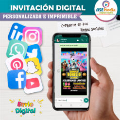 Fornite Invitación Digital de Cumpleaños